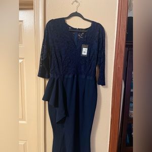 Floral Lace Bodice Dress